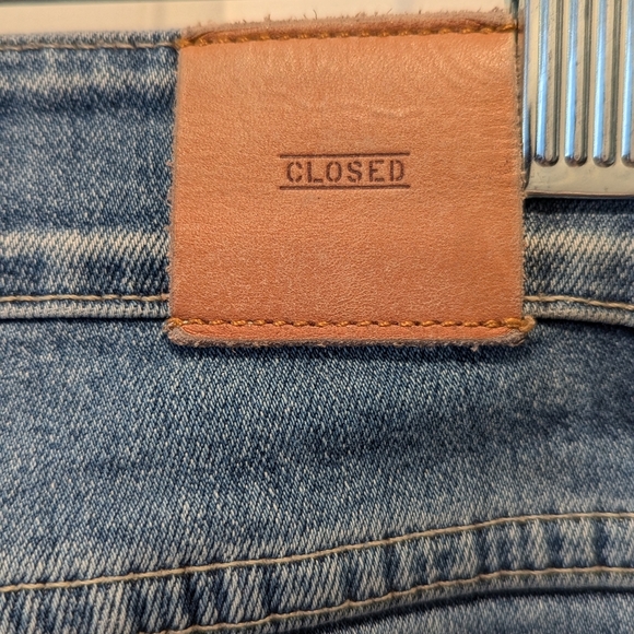 CLOSED Women's Pedal Position Frayed Ankle Denim Blue Jeans Size Italy 48 US 32 - Picture 14 of 15